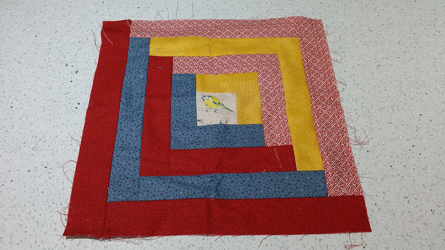 my first task at quilting class
